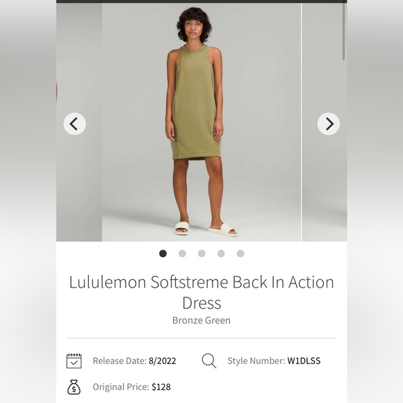EUC Lululemon Sofstreme Back in Action Dress - Picture 6 of 6